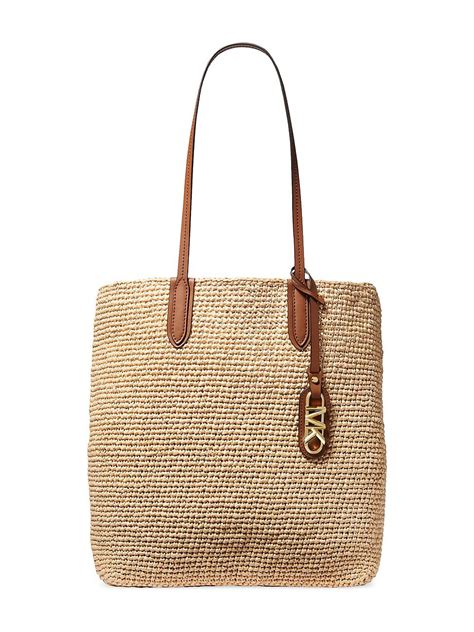 michael kors straw bag macys|Michael Kors raffia bag.